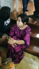 Ciudadanos rescatados por la PNP en La Molina.