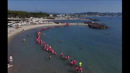 VIDEO: Le record du monde de la plus grande chaîne humaine en mer battu à Mandelieu