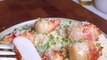 SAINT-JACQUES LARDÉES A LA GUENCHALE ET RISOTTO DE CORAIL  #saintjacques #stjacques #lard #pork #cochon #coquillesaintjacques #corail #risotto #yummy #flambee #gourmand #recette #recipe #recipes #chef #cuisine