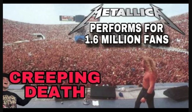 Metallica perform Creeping Death for 1.6 Million fans in Moscow Russia Reaction