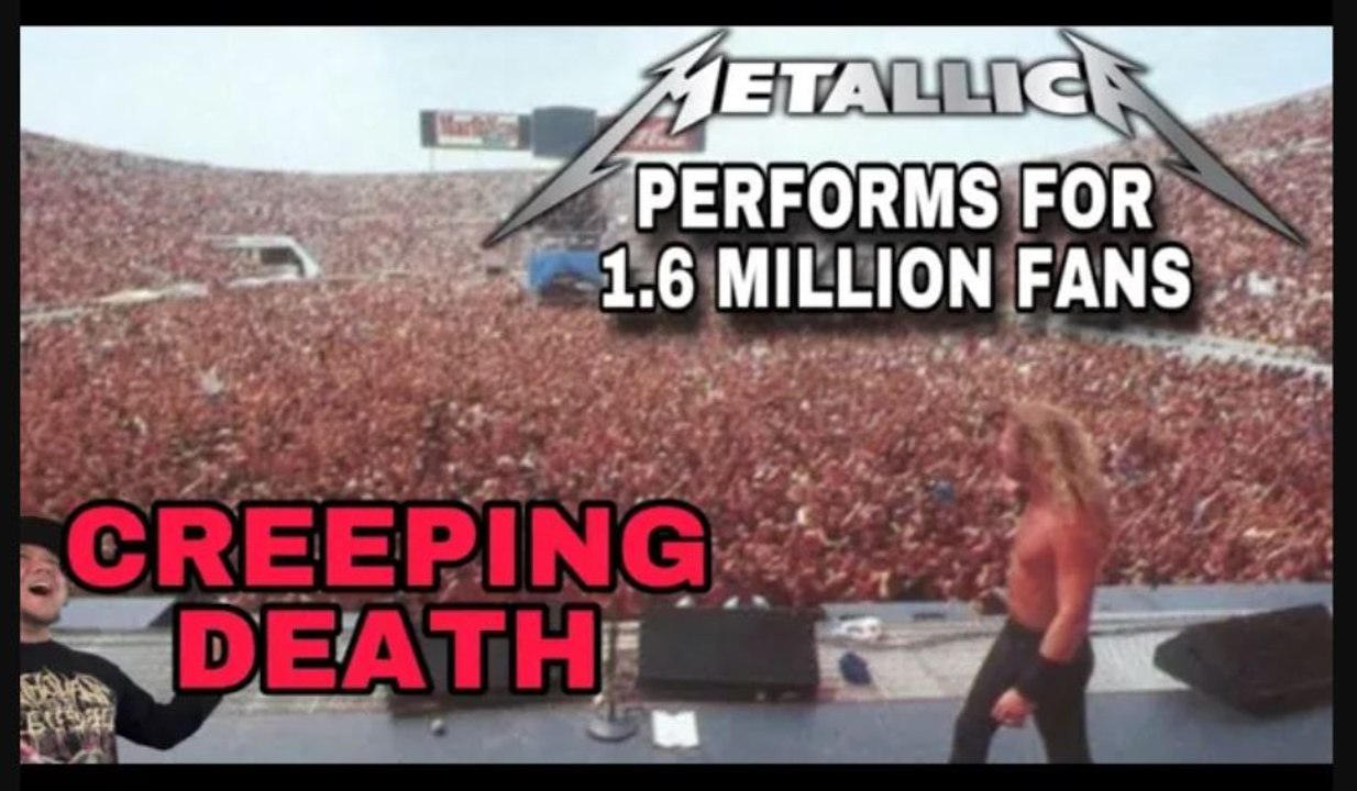 Metallica perform Creeping Death for 1.6 Million fans in Moscow Russia Reaction