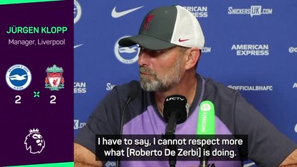 Klopp 'used his age' to calm down De Zerbi