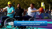 Jeux paralympiques: Macron 