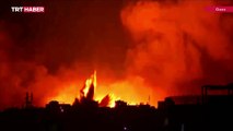 Gazze'de dumanlar yükseliyor