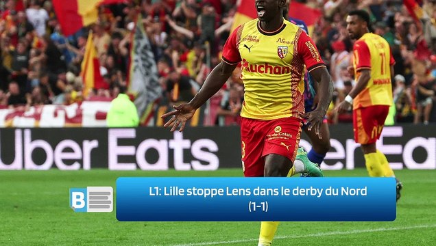 L1: Lille stoppe Lens dans le derby du Nord (1-1)
