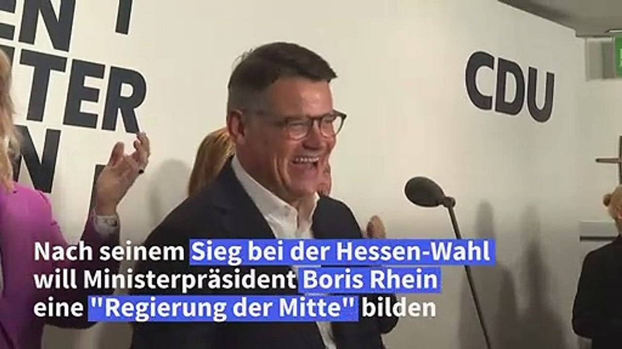 Boris Rhein nach Wahlsieg: Die Hessen wollen 'sanfte Erneuerung'