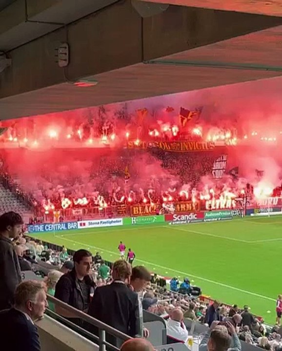 Pyroshow of Hammarby IF vs AIK 03.09.2023. #ultras #superfans # ...