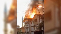 Un incendie s'est déclaré dans un immeuble de 4 étages dans le district de Yenice à Karabük