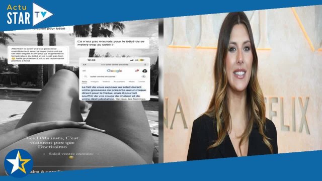 Camille Cerf enceinte : accusée de mettre en danger son bébé, elle répond