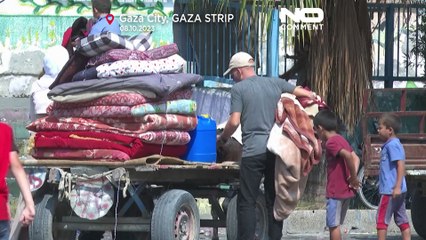 شاهد: أكثر من 20 ألف فلسطيني يحتمون بمدارس "الأونروا"  من الغارات الإسرائيلية