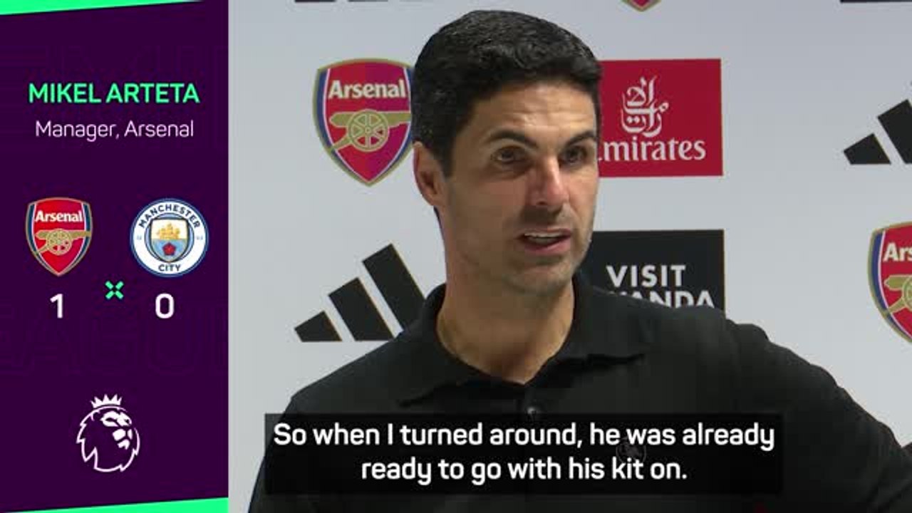 Arteta hails Martinelli's 'mentality' after netting Man City winner