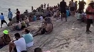 Hot Day In Arpoador İpanema Beach Brazil
