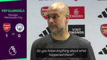 Guardiola's cryptic reply to Arsenal tunnel 'bust-up'