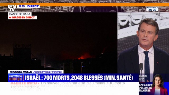 Manuel Valls: les Israéliens font face à une attaque d'une organisation terroriste islamiste dont la matrice est l'antisémitisme