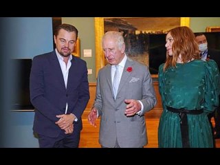 Leonardo DiCaprio and designer Stella talk eco fashion with Prince Charles