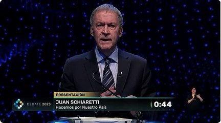 Debate presidencial: presentación de Schiaretti