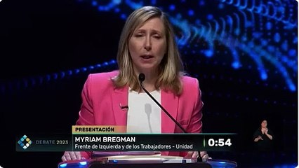 Debate presidencial: presentación de Bregman