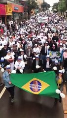 Caminhada contra o aborto é realizada em Cascavel