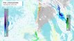 Altas presiones dominan en el centro y norte de Chile y un frente dejará nieve en la Patagonia