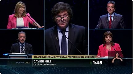 Milei sobre vivienda y las réplicas de Bregman y Bullrich