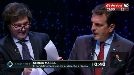 Massa frenó a Milei:"Deja de faltarle el respeto a las mujeres"