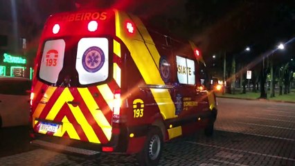 Adolescente fica ferido em acidente na Avenida Brasil esquina com Pio XII