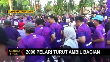 Menhub Budi Karya Sumadi Ikut Berlari di Event RUNHUB 2023 Didampingi Wali Kota Surabaya