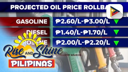 Oil price rollback, asahan ngayong linggo