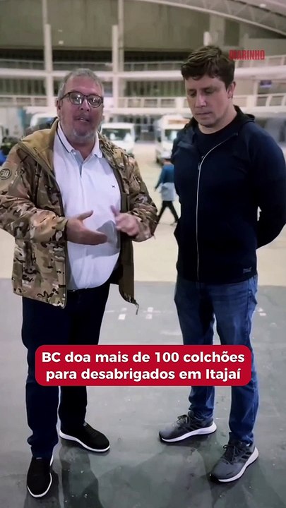 BC doa mais de 100 colchões para desabrigados de Itajaí