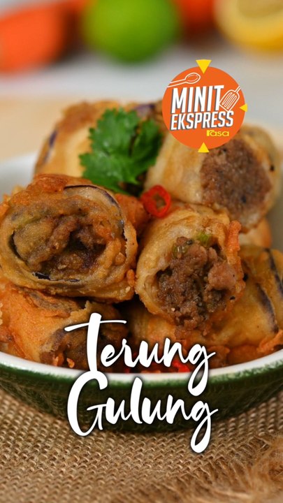 Resipi Terung Gulung Anti-Gagal & Lazat
