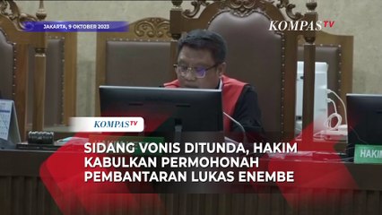Sidang Vonis Ditunda, Hakim Kabulkan Pembantaran Lukas Enembe untuk Dirawat