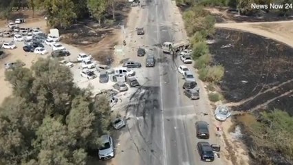 Hamas'ın kanlı baskınından yeni görüntüler geldi