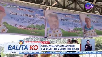 3 mangingisdang nasawi matapos maaksidente ang bangka nila sa Agno, Pangasinan, inilibing na | BK
