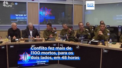 Israel bombardeia mais de 500 alvos na Faixa de Gaza
