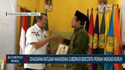 Dihadapan Ratusan Mahasiswa Gubernur Bercerita Pernah Menjadi Buruh