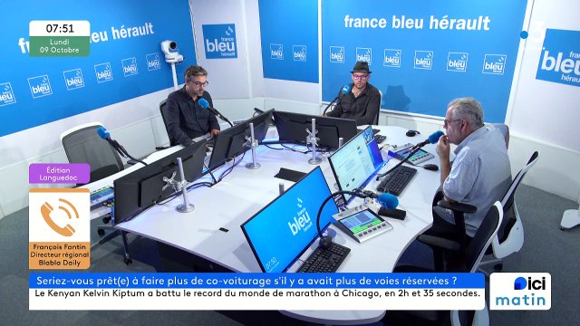 François Fantin (Blablacar Daily) sur l'appli Klaxit qui permet de faire du co-voiturage gratuitement dans la métropole de Montpellier