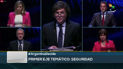 Debate presidencial argentino inició con el tema de la seguridad