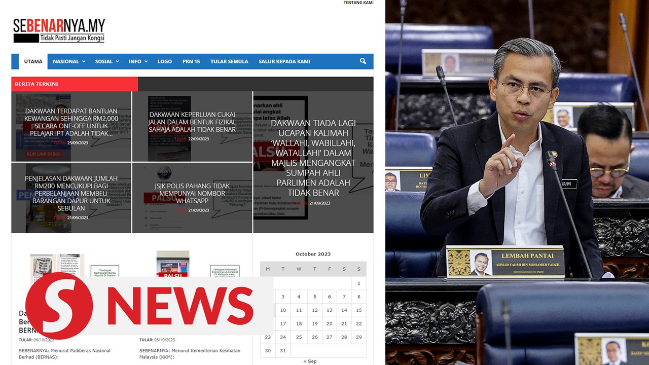 Comms Ministry mulls proposal to filter websites offering false service through sebenarnya.my