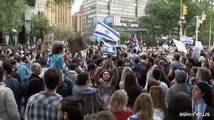 New York, manifestazioni opposte pro Israele e pro Palestina
