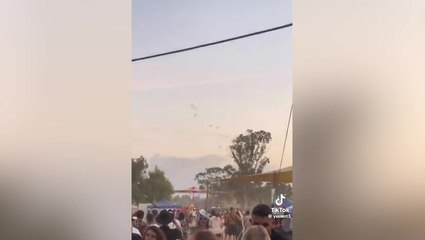 Hamas paragliders descend on Israel music festival as people flee massacre
