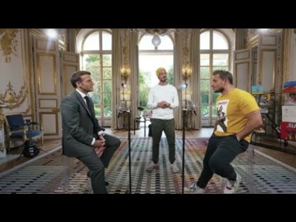 Emmanuel Macron avec McFly et Carlito : le président de la République ...