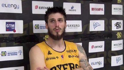 Au micro maritima: Damien Bouquet après la défaite de Fos Provence basket contre Antibes