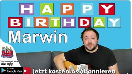 Happy Birthday, Marwin! Geburtstagsgrüße an Marwin