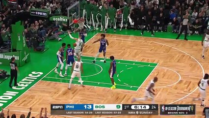 Porzingis takes flight to slam down alley-oop