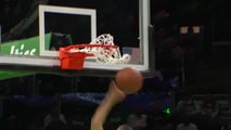 Porzingis takes flight to slam down alley-oop