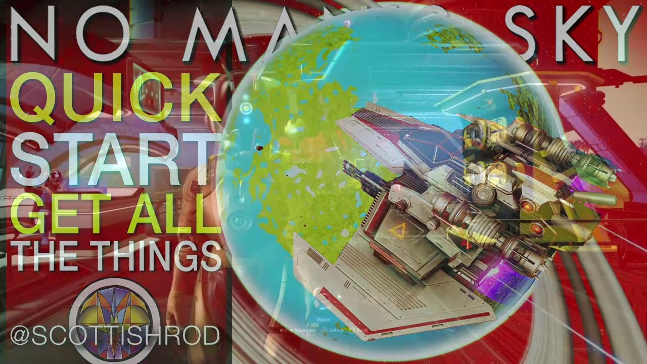 Best Possible Start - Get All The Things For Free - Creative Mode Tutorial - Mode Select - Building Item Guide - Free Units - All Glyphs Instantly - Perfect Starting Planet - No Man's Sky Update - No Man Sky - No Mans Sky - NMS Scottish Rod