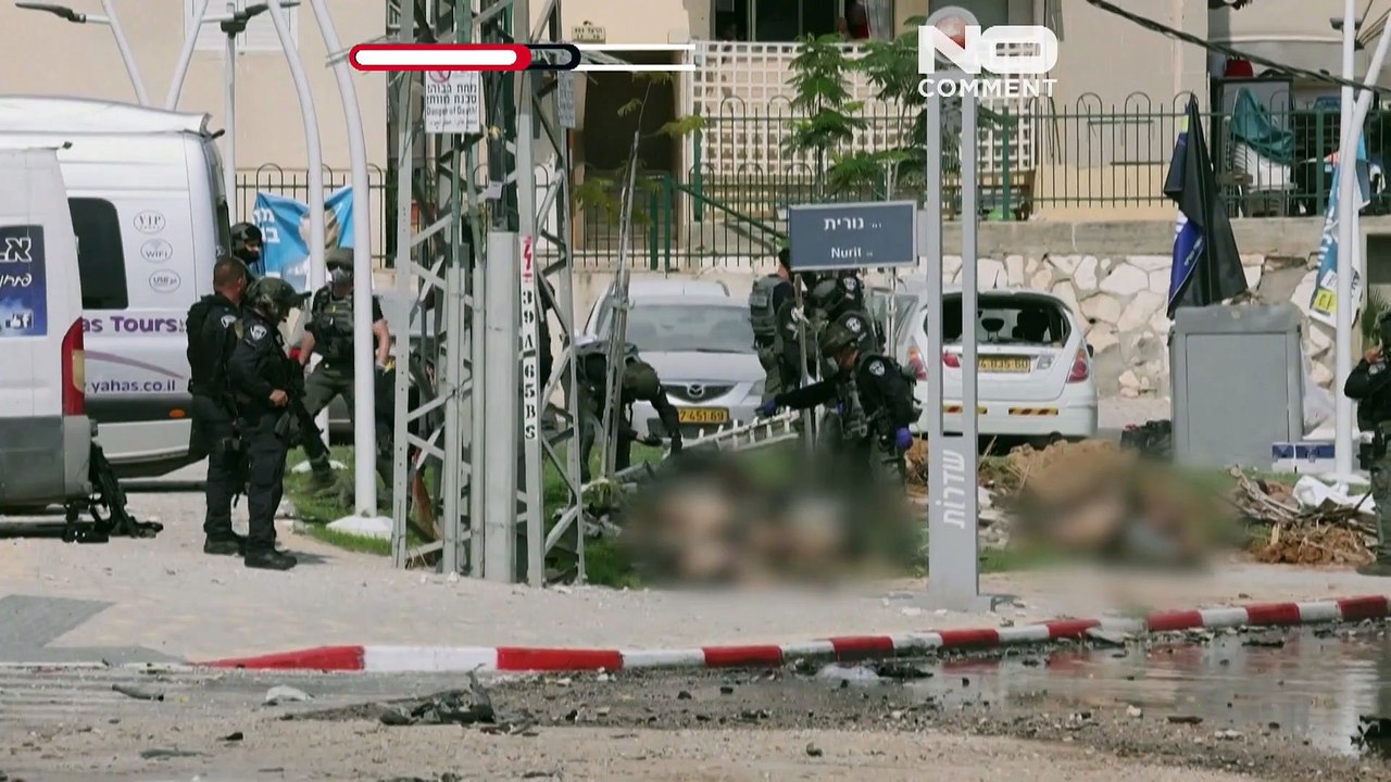 Israel nach Hamas-Angriff unter Schock: Bilder des Horrors in Sderot unweit des Gaza-Streifens