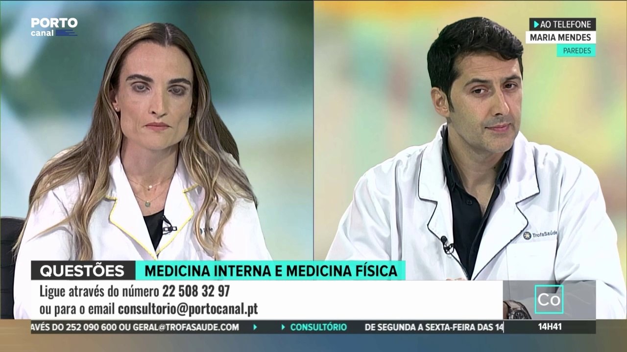 Consultório - Dra. Vanessa Roque, Médica especialista em Medicina Física e de Reabilitação no Grupo Trofa Saúde, e Dr. Manuel Mendes Gomes, Médico especialista em Medicina Interna no Grupo Trofa Saúde (parte 2)