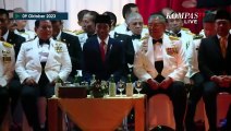 Momen Prabowo, Jokowi, dan SBY Duduk Bersama di Parade Senja Kemenhan