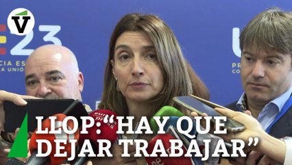 Pilar Llop pide que se deje "trabajar" a quienes están negociando la amnistía